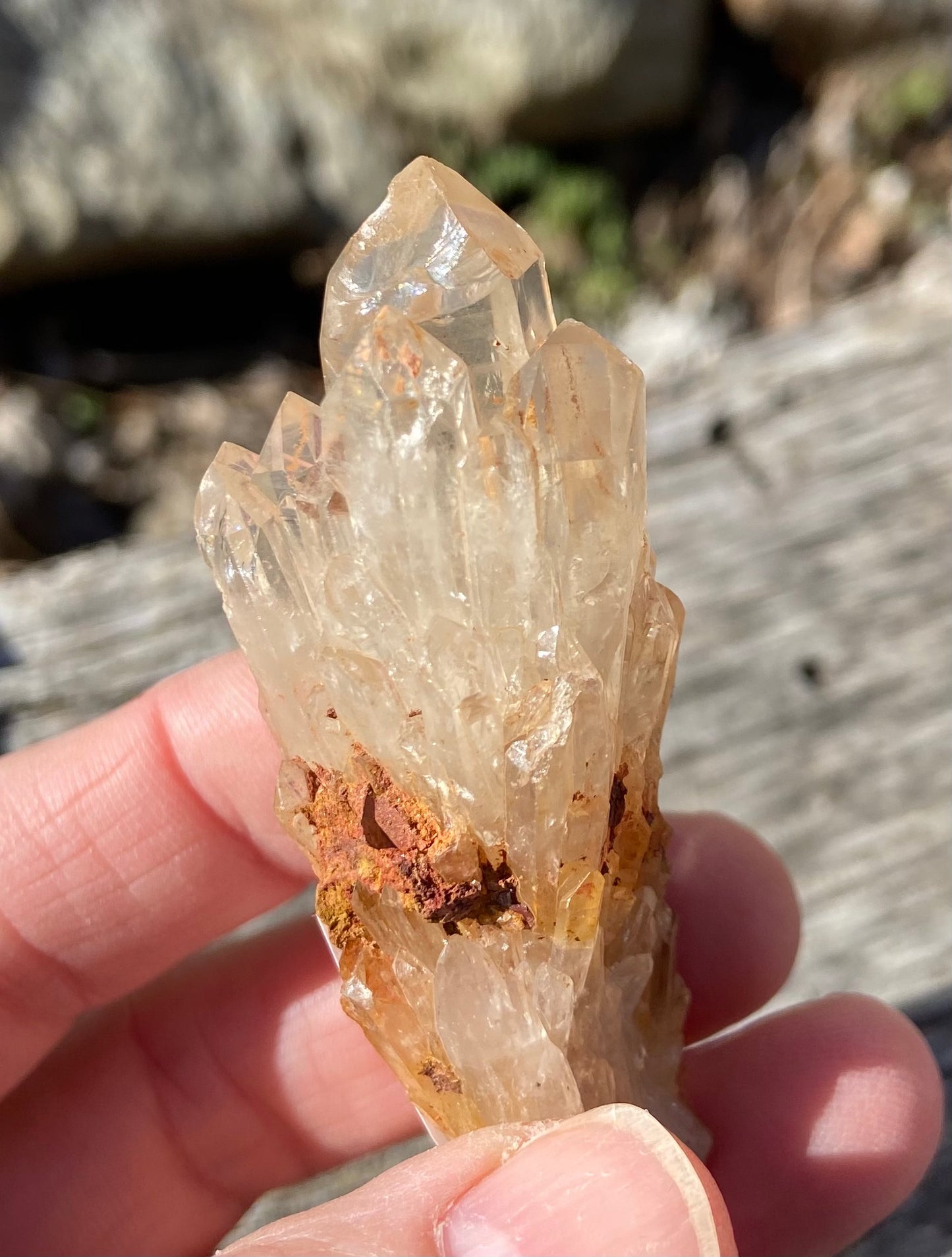 Natural Citrine Cathedral Cluster