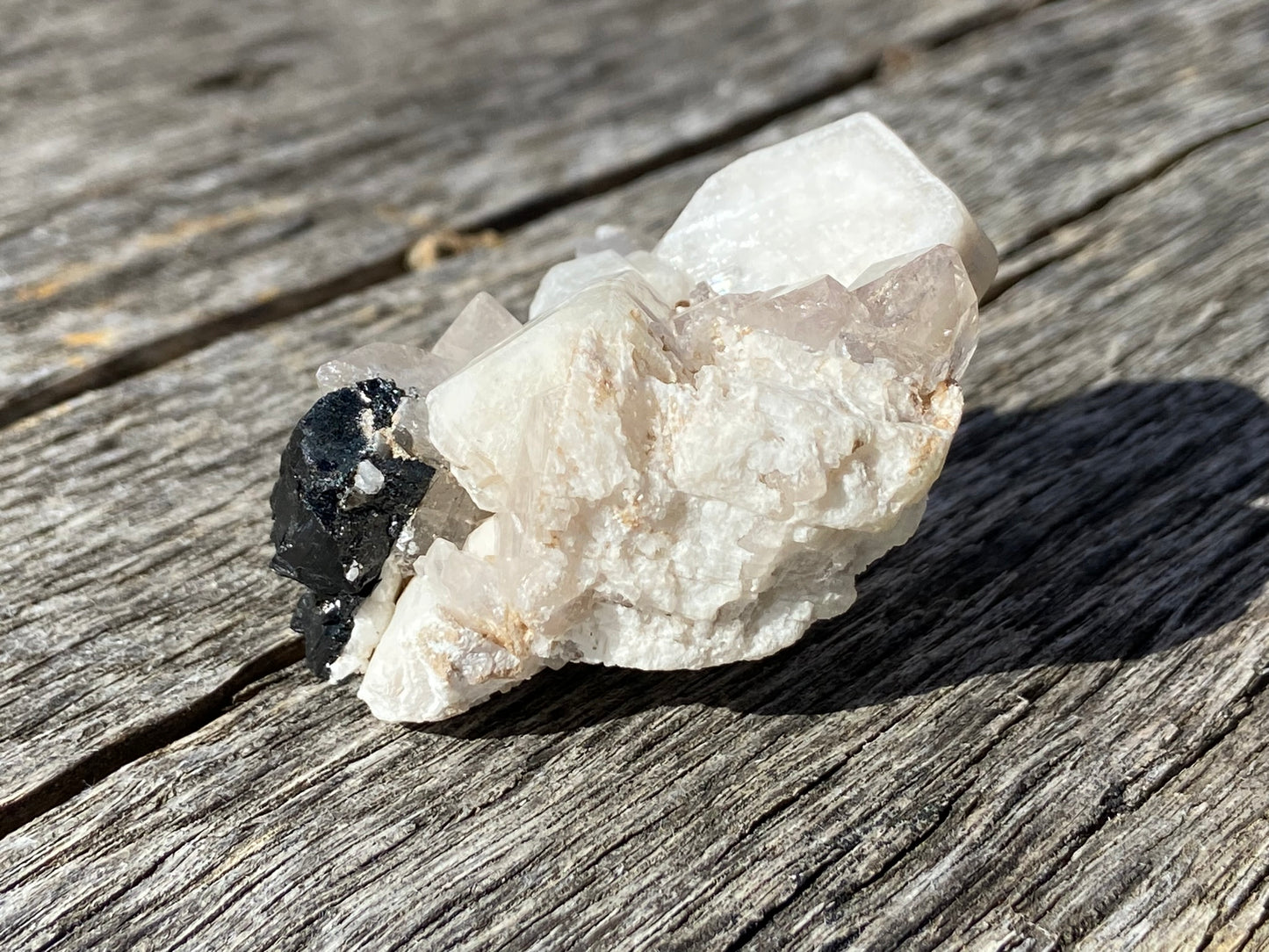 Feldspar, Quartz, & Black Tourmaline