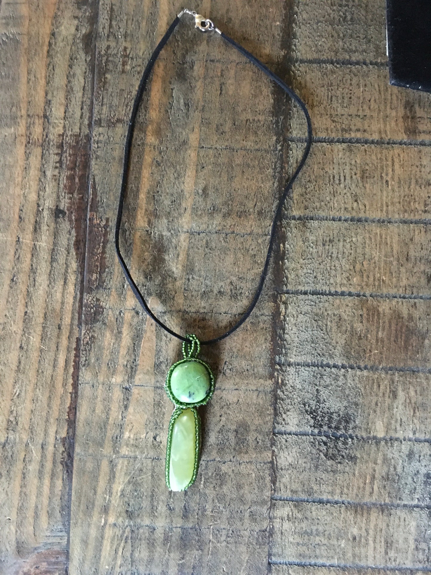 Jade 2 Stone Necklace