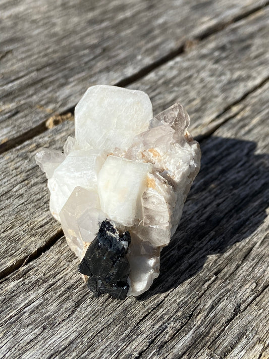 Feldspar, Quartz, & Black Tourmaline