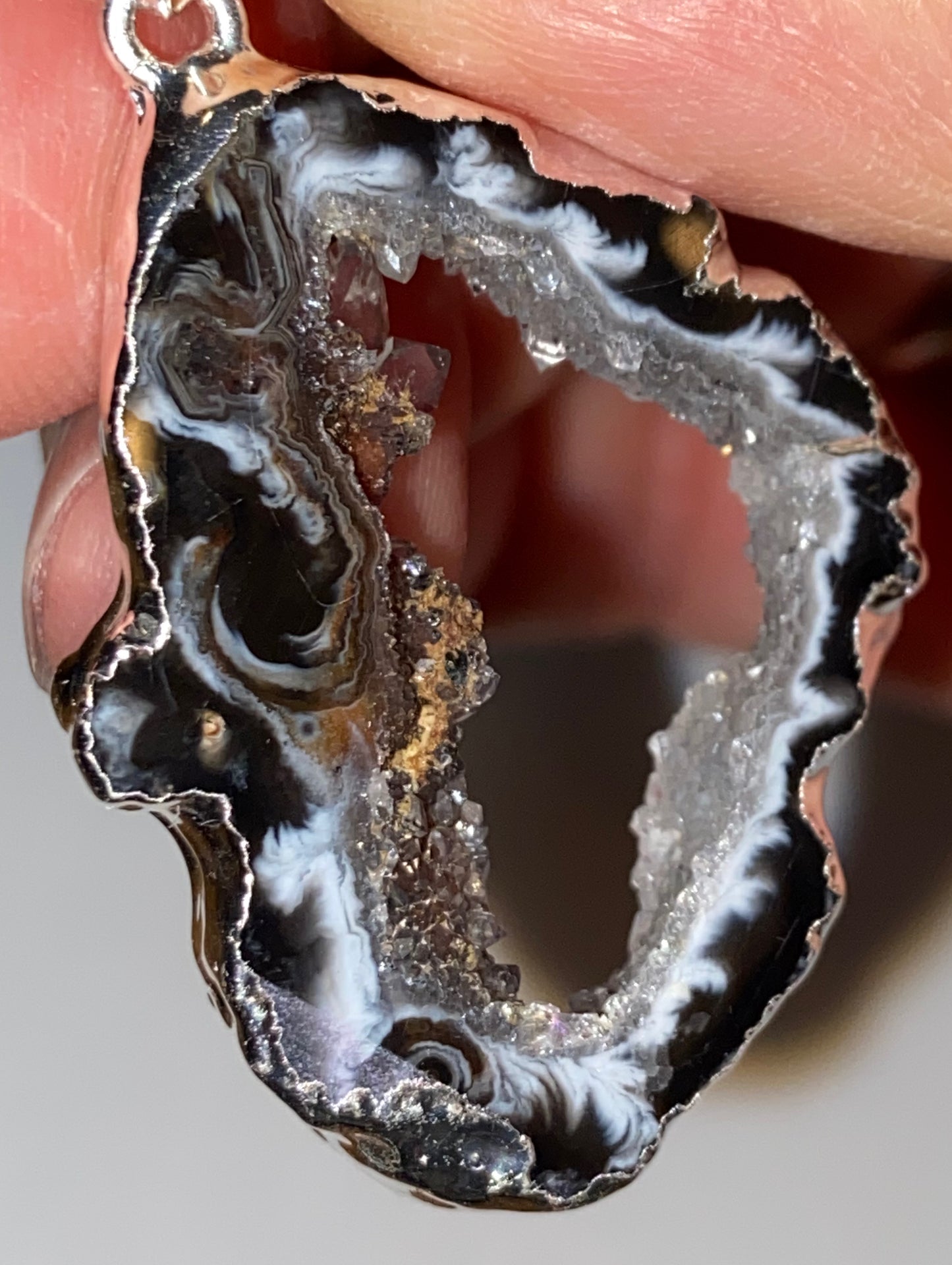 Geode Slice Pendant