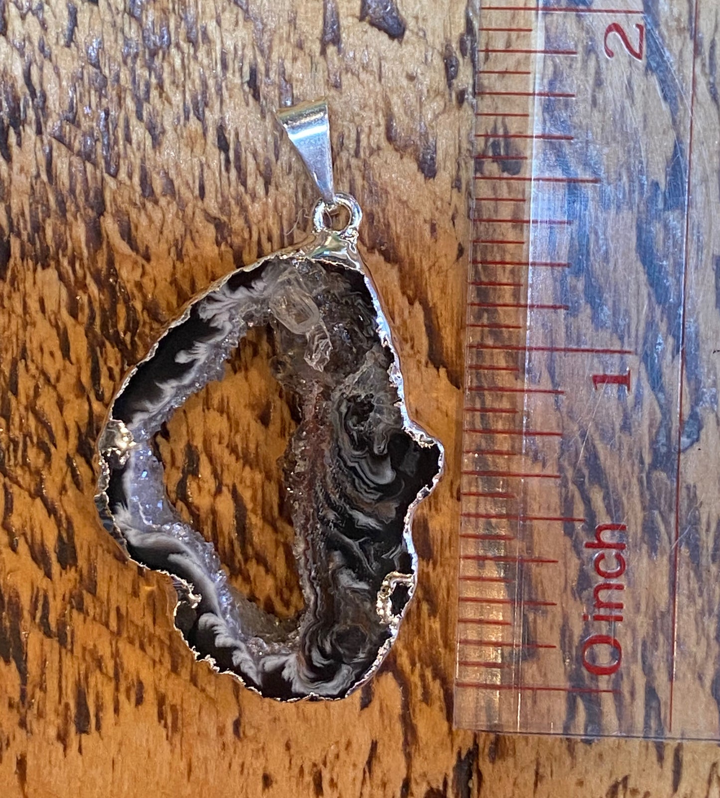 Geode Slice Pendant