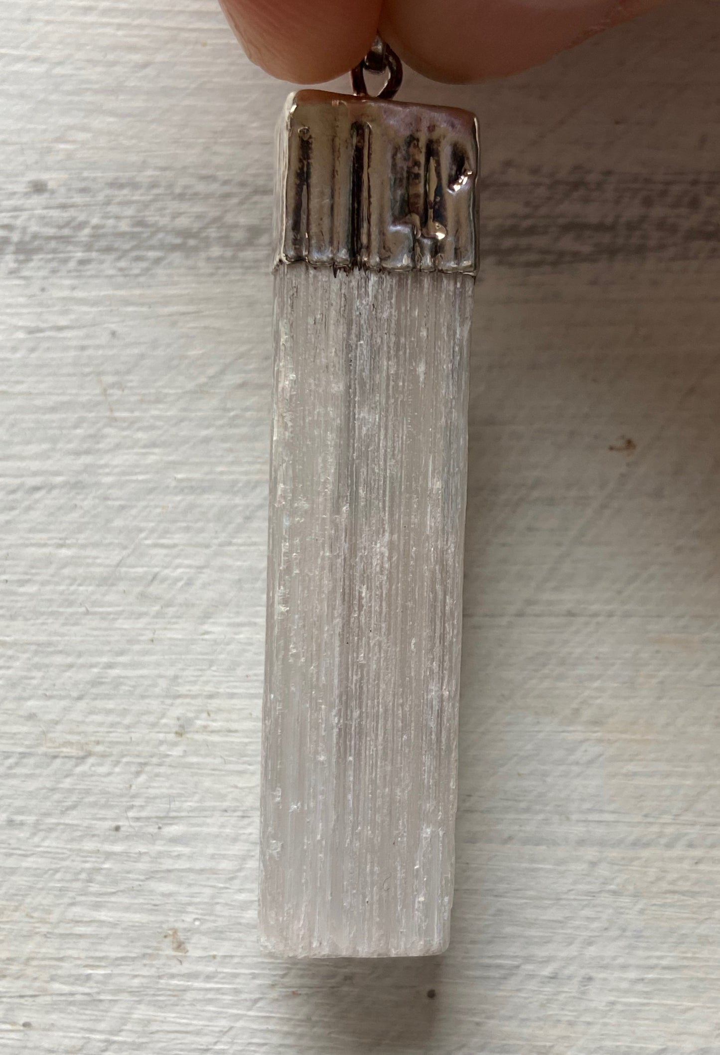 Selenite and Chakra Stones Pendant