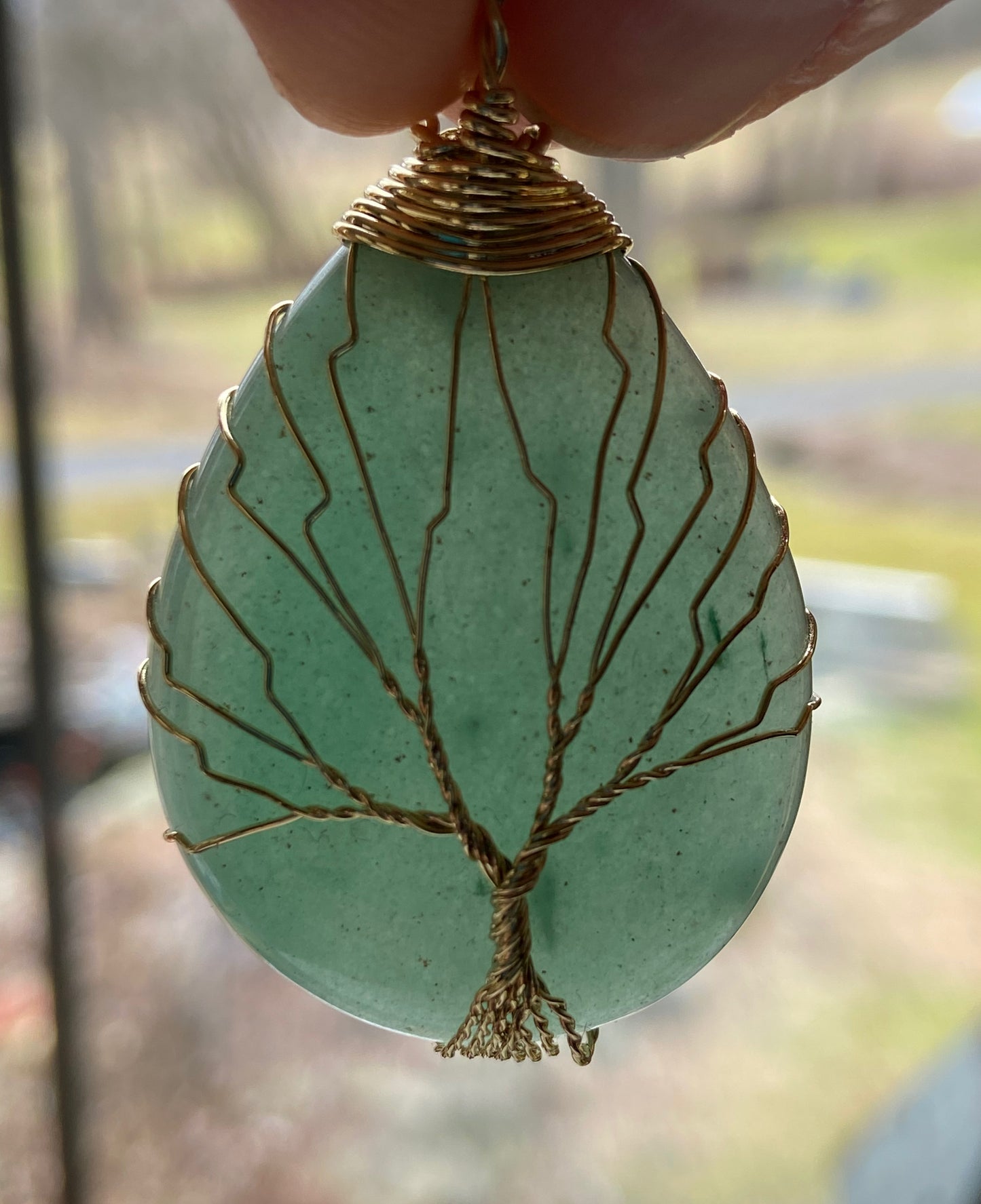 Aventurine Tree of Life Pendant