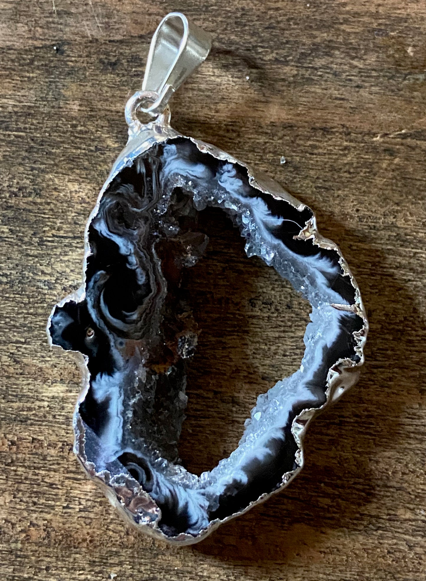 Geode Slice Pendant