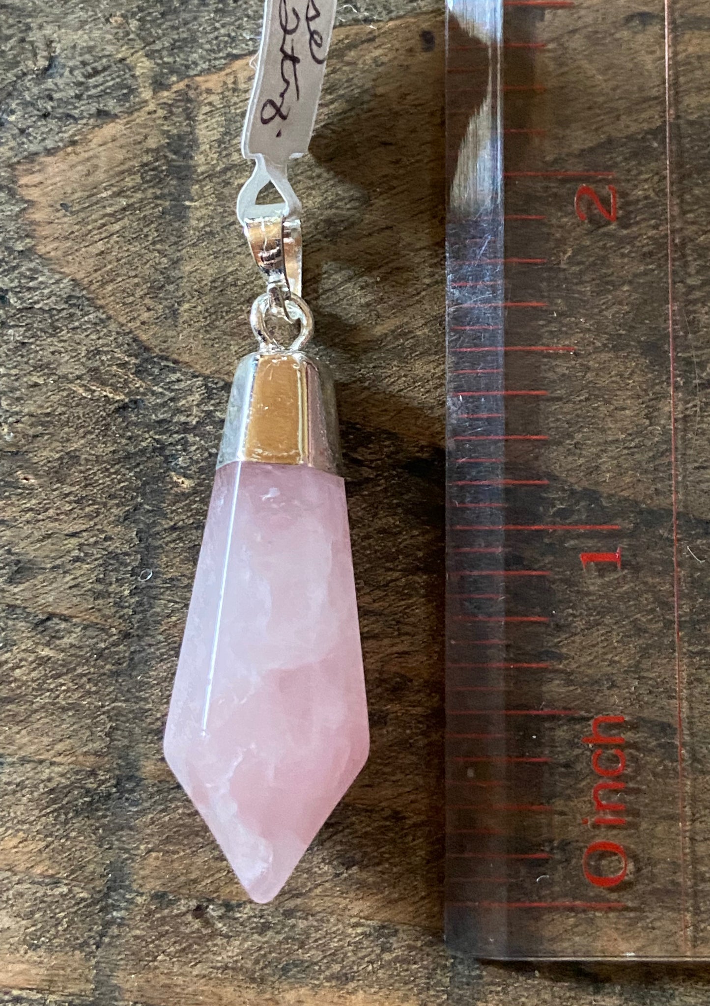 Rose Quartz Point Pendant