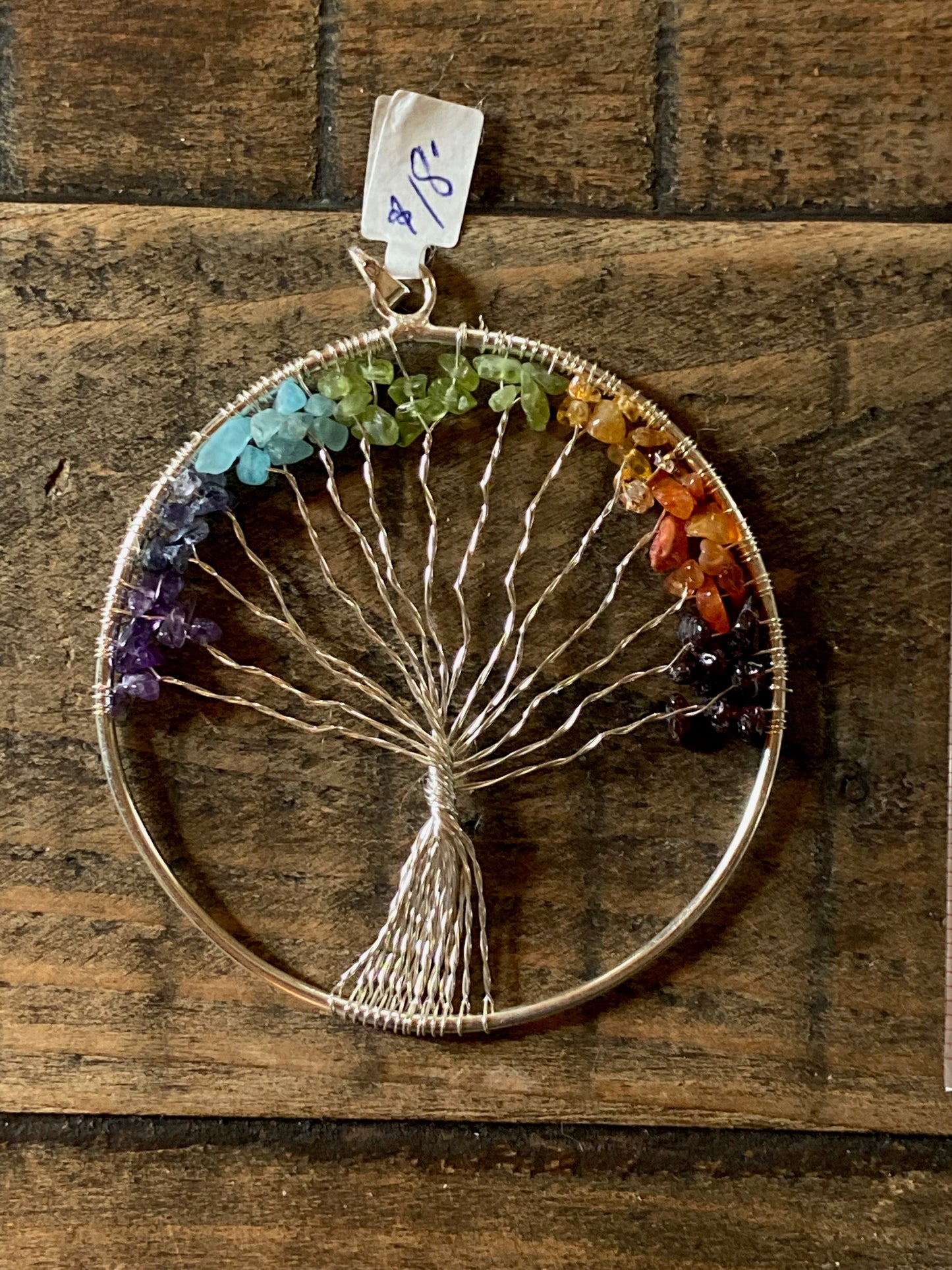 Chakra Tree of Life Pendant - Large