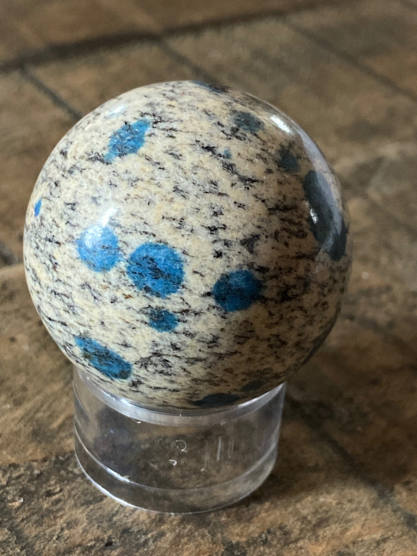 K2 - Azurite in Granite Sphere