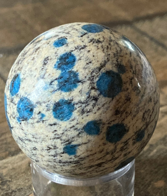 K2 - Azurite in Granite Sphere