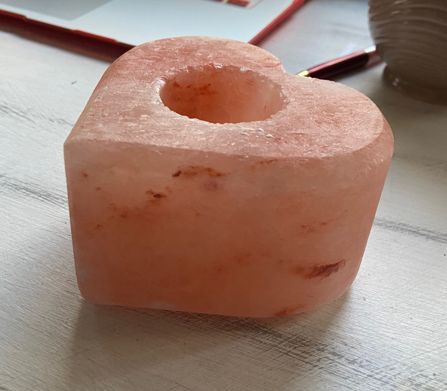 Himalayan Salt Heart Candle Holder