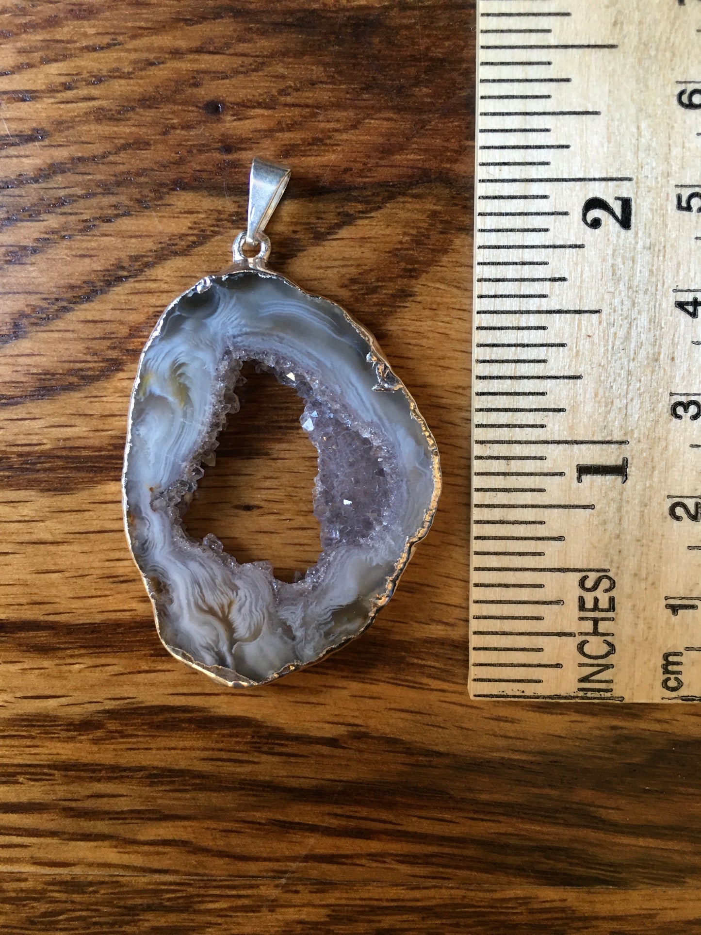 Geode Slice Pendant