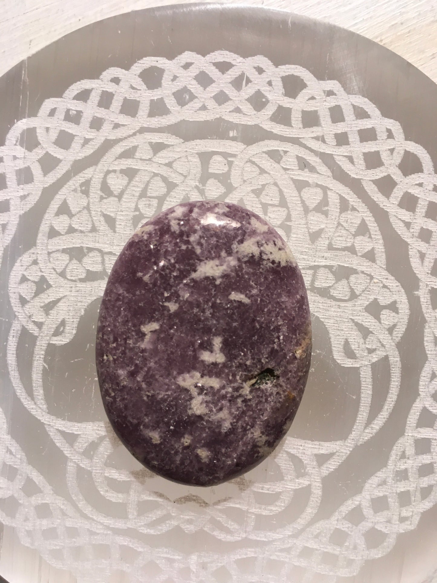 Lepidolite Worry Stone