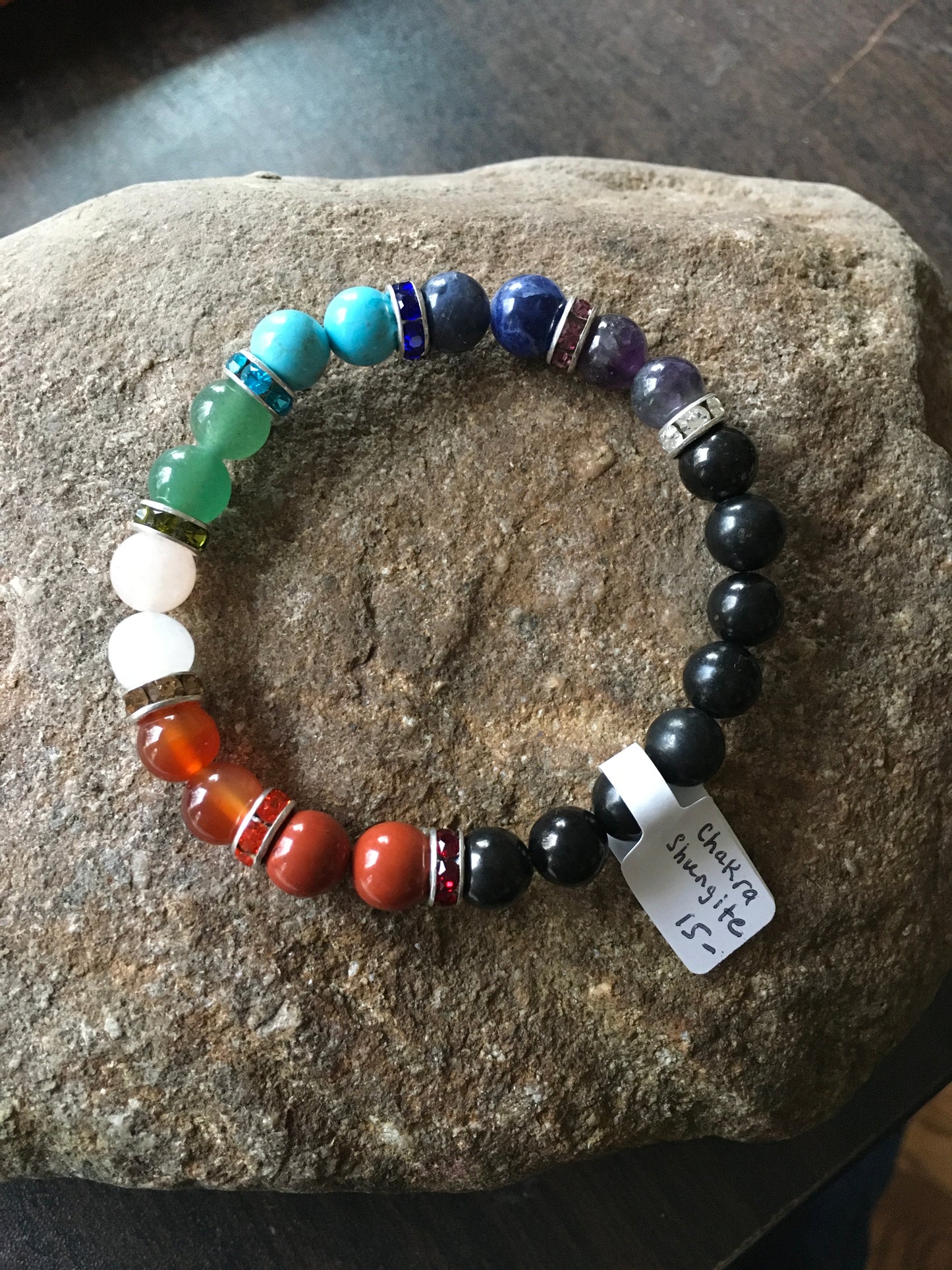 Shungite Chakra Bracelet