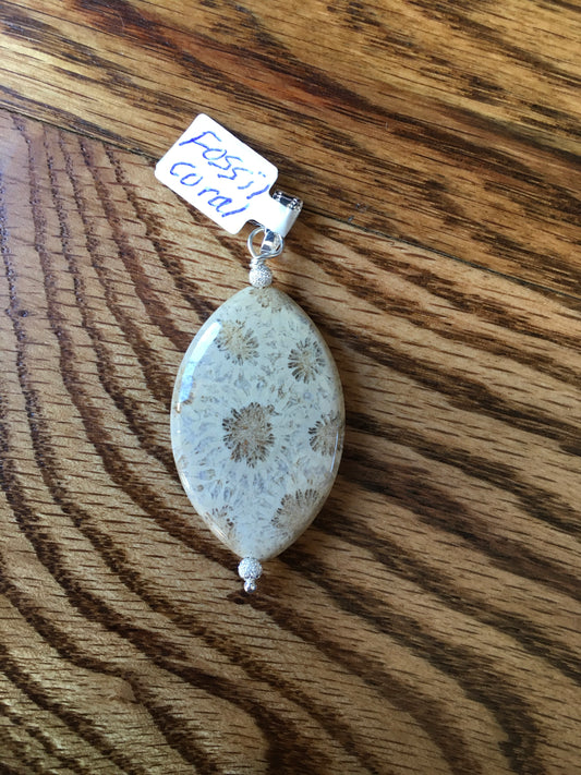 Fossil Coral Pendant