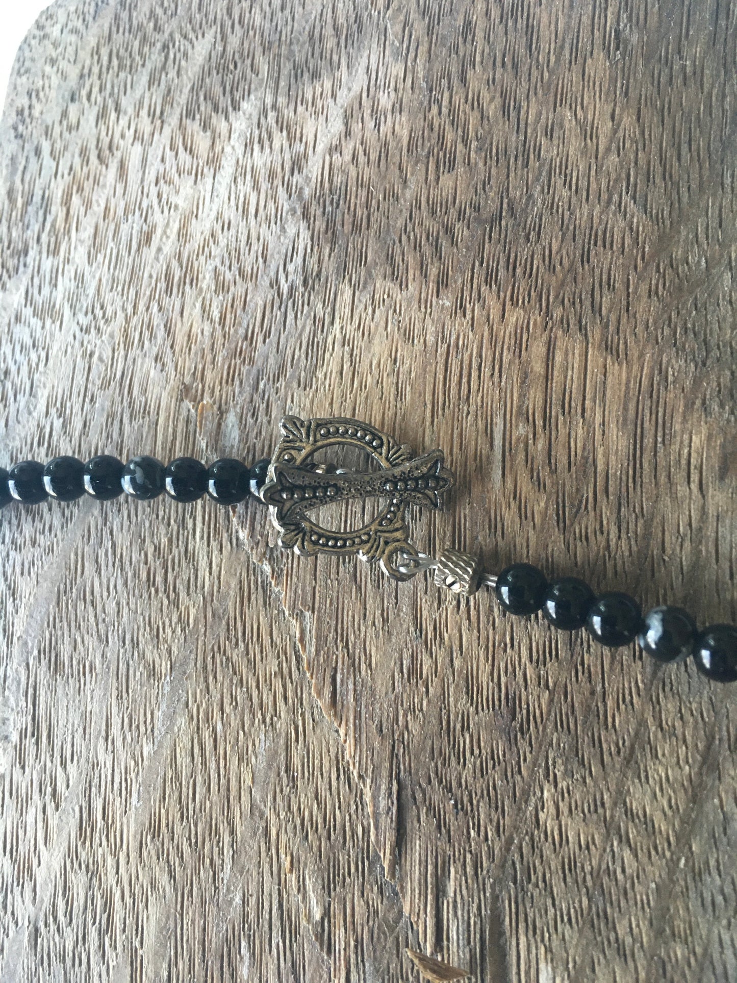 Snowflake Obsidian Necklace