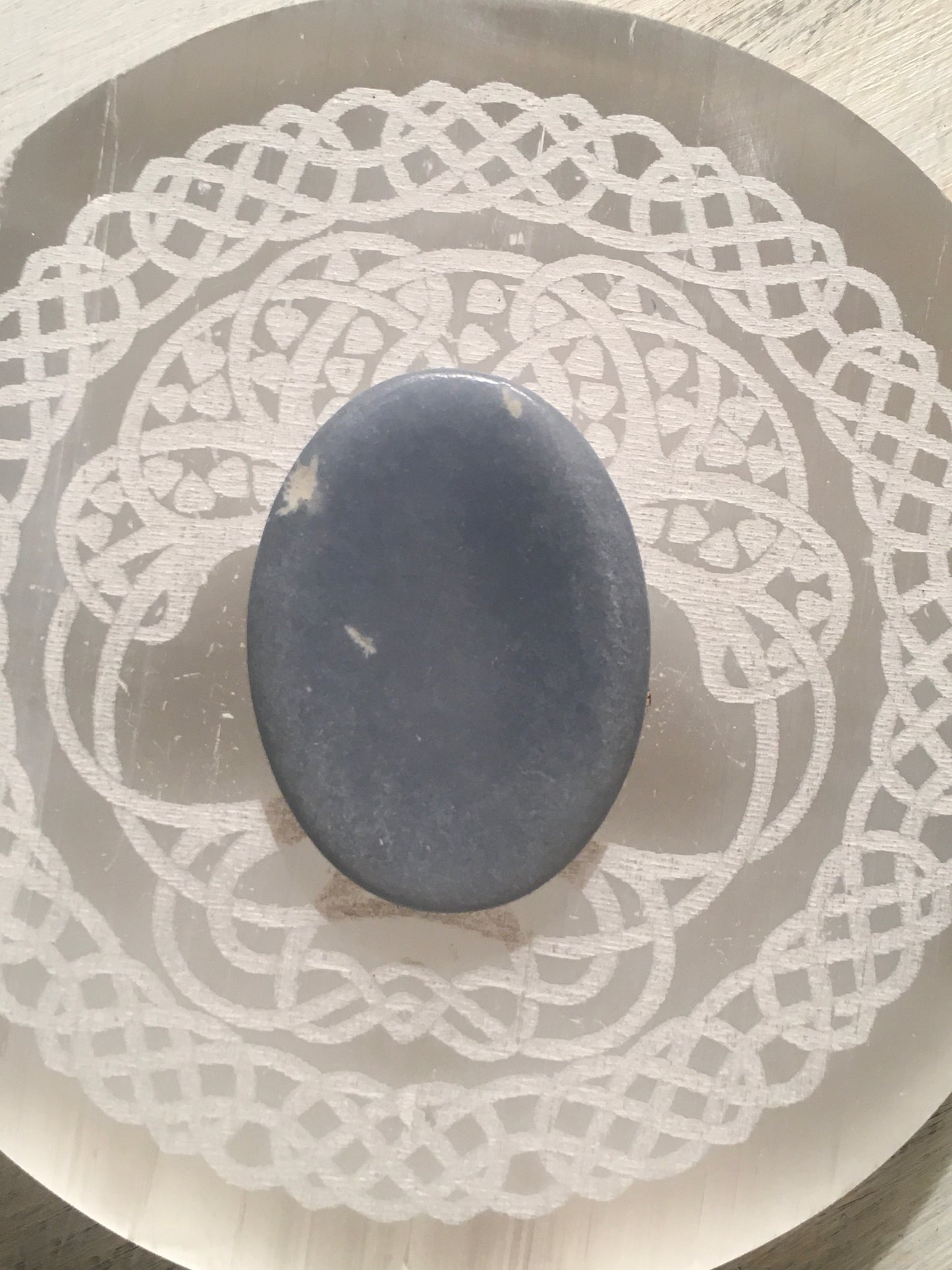 Angelite Worry Stone