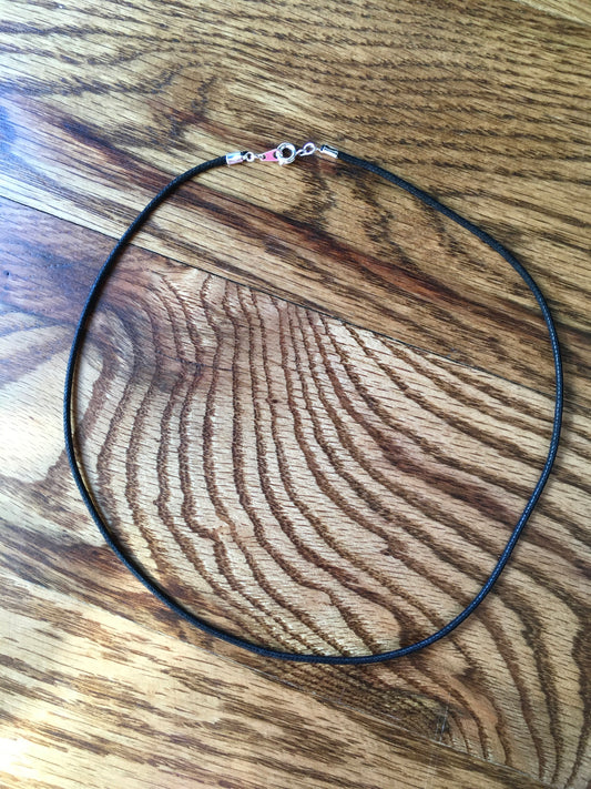 18” Black Cord with Clasp