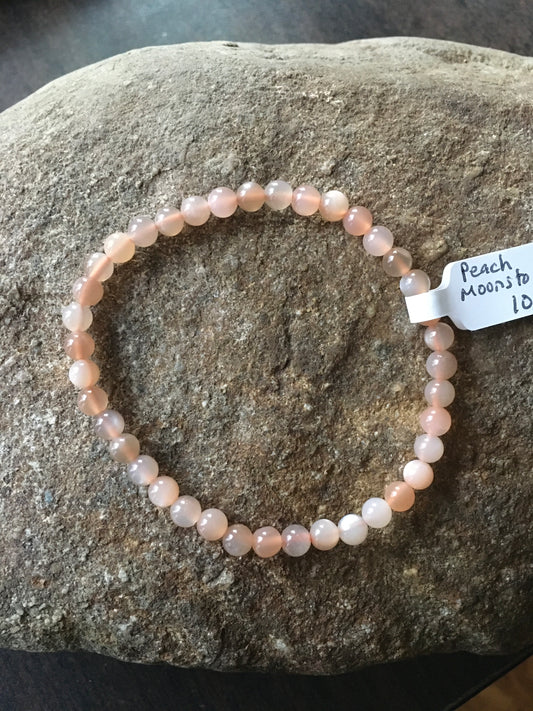 Peach Moonstone Bracelet